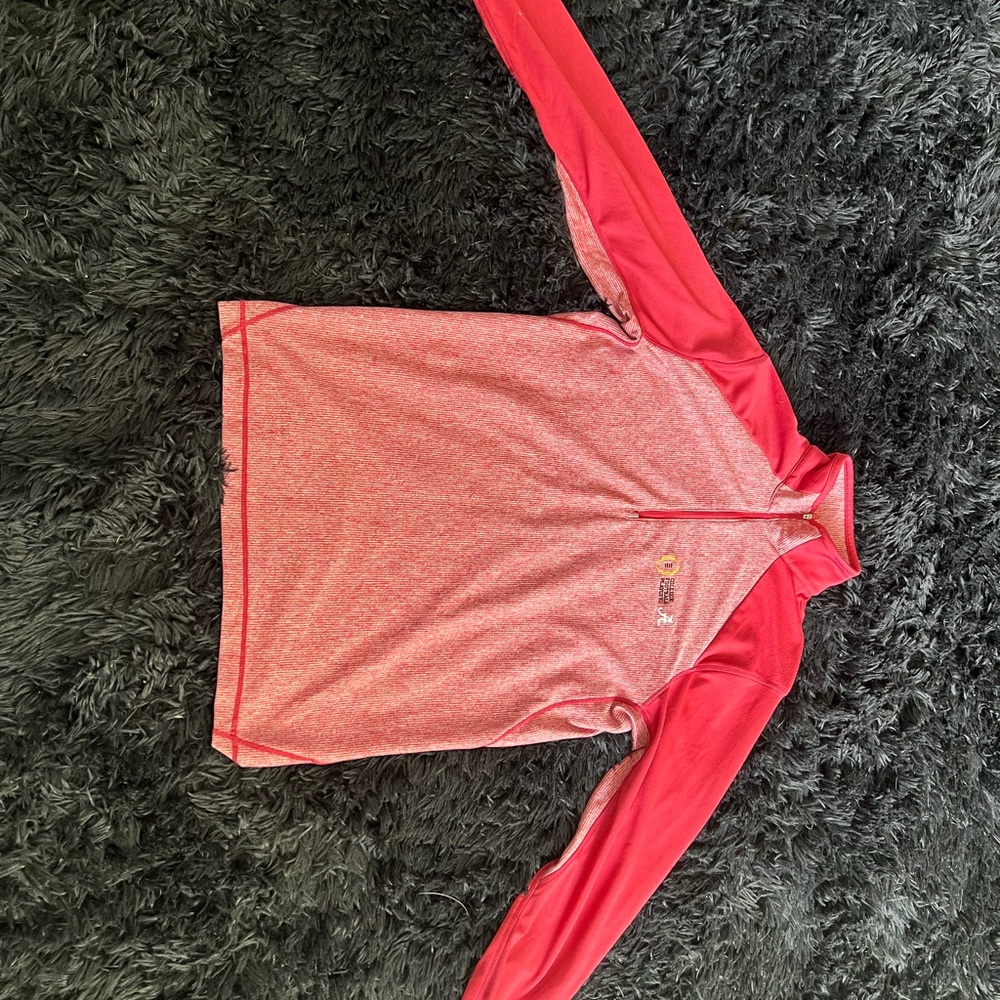 Antigua Crimson Quarter-Zip Pullover